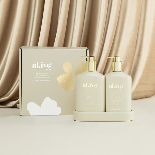al.ive - Gold Limited Edition - Golden Wattle and Citrus Wash and Lotion Duo