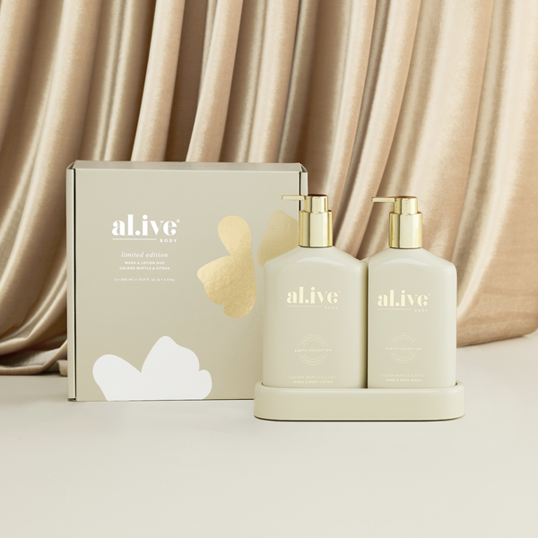 al.ive - Gold Limited Edition - Golden Wattle and Citrus Wash and Lotion Duo