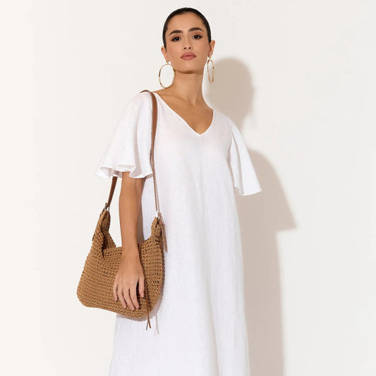 Woven Slouch Bag available in Camel and Black