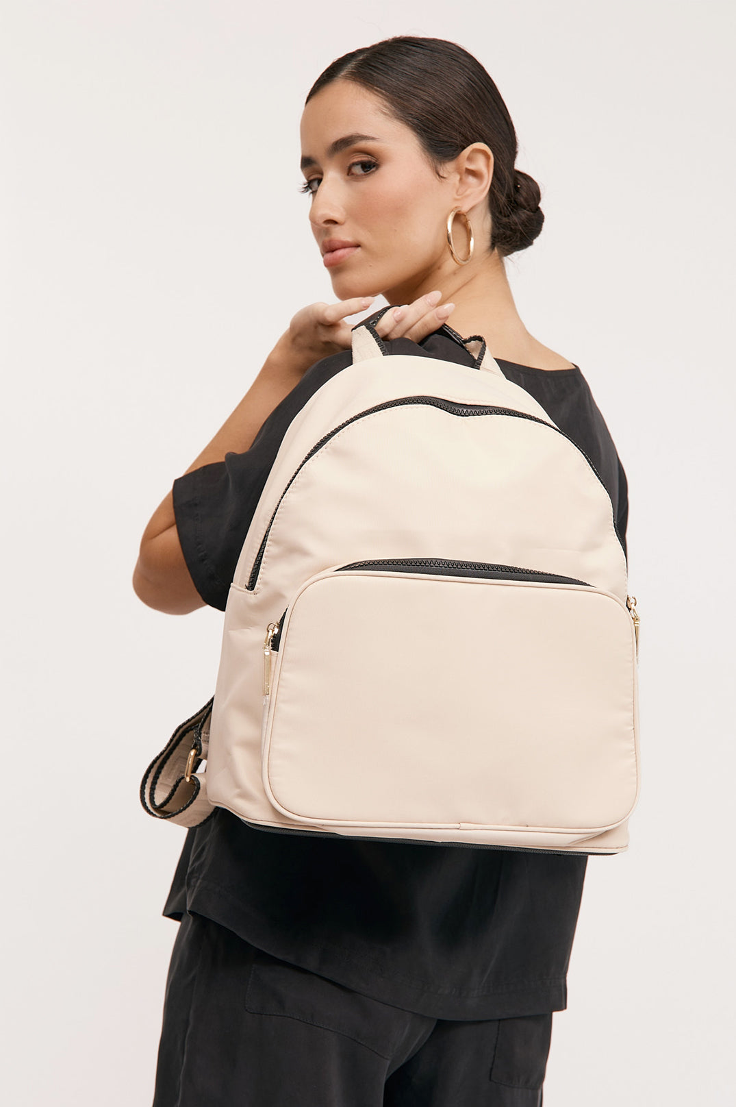 Black and Cream Back Pack, perfect for Traveling