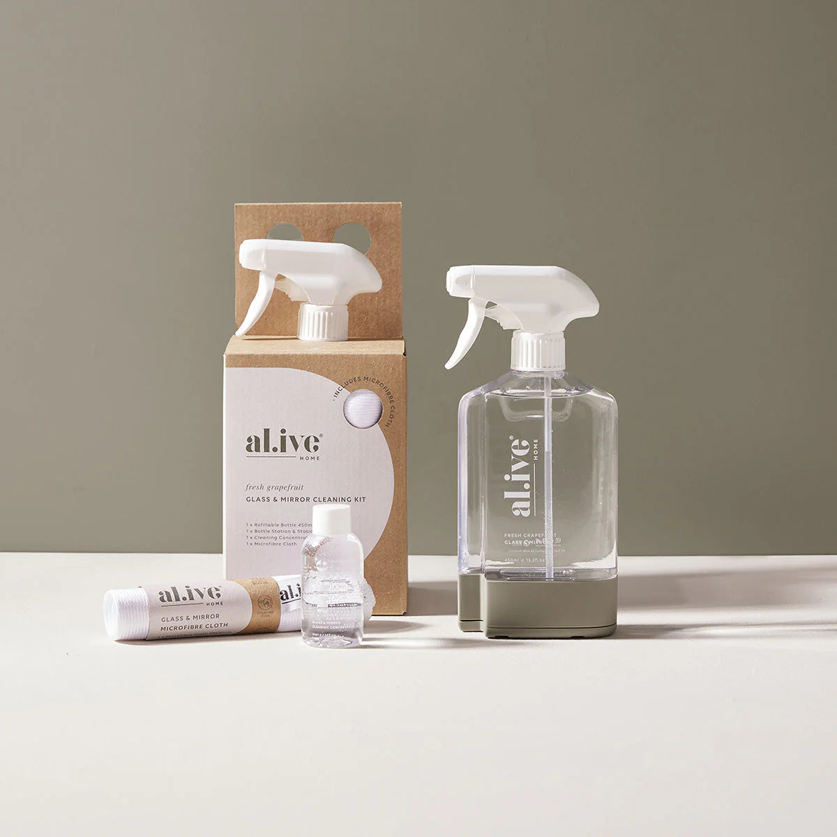al.ive Glass & Mirror Cleaning Kit