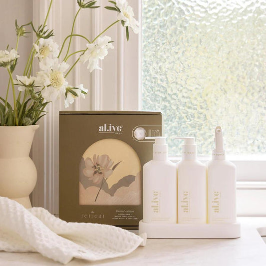 Al.ive - The Retreat Limited Edition Kitchen Trio Gift Set - Lemon Myrtle and Honeydew