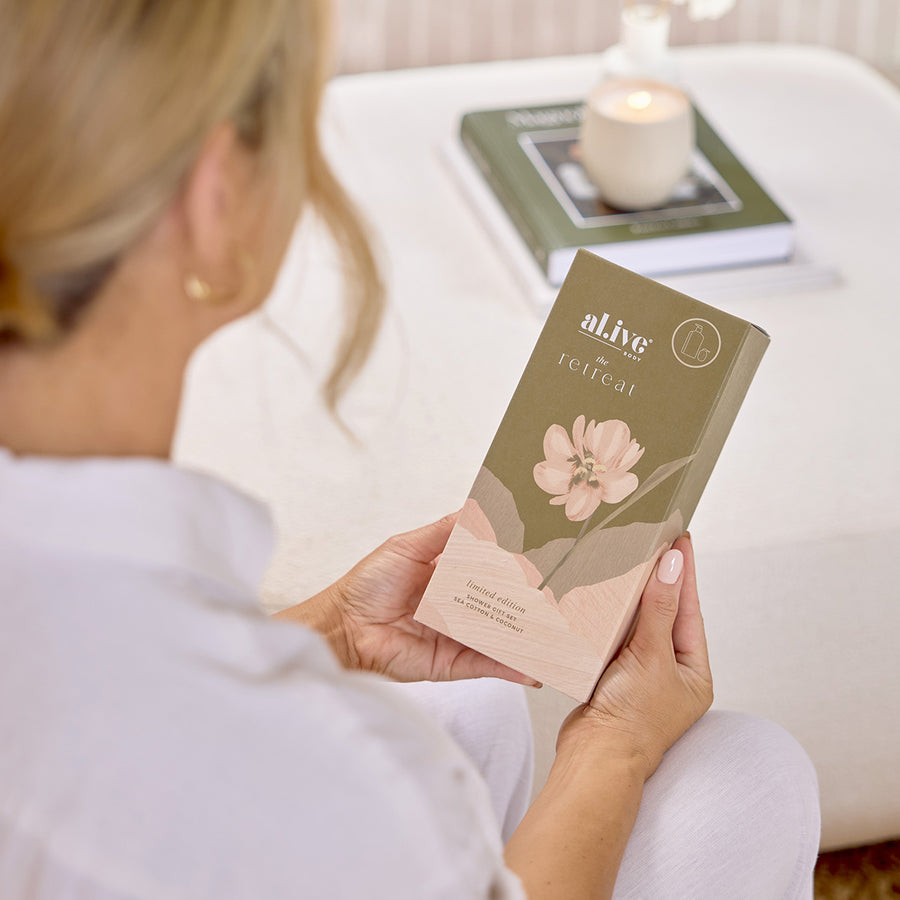 al.ive - The Retreat Shower Gift Set - Sea Cotton and Coconut