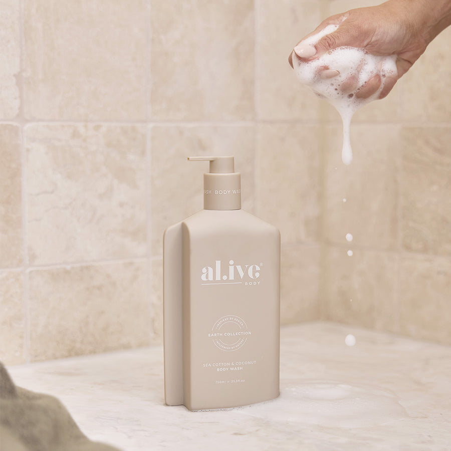 al.ive - The Retreat Shower Gift Set - Sea Cotton and Coconut