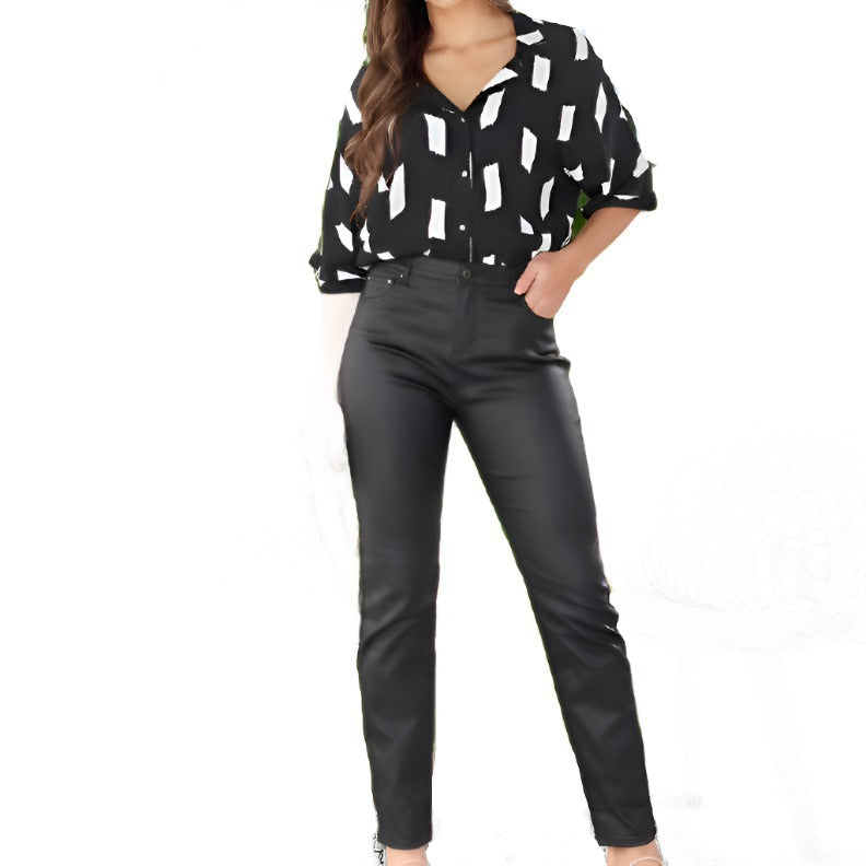 Penelope Pants with the perfect sheen for a refined look.