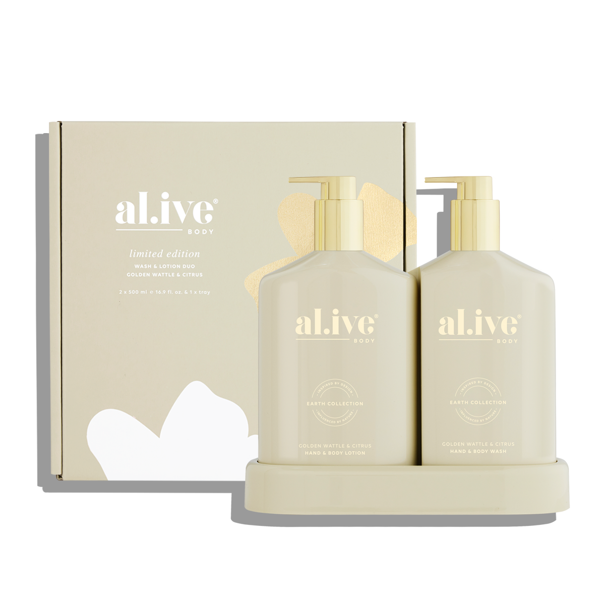 al.ive - Gold Limited Edition - Golden Wattle and Citrus Wash and Lotion Duo