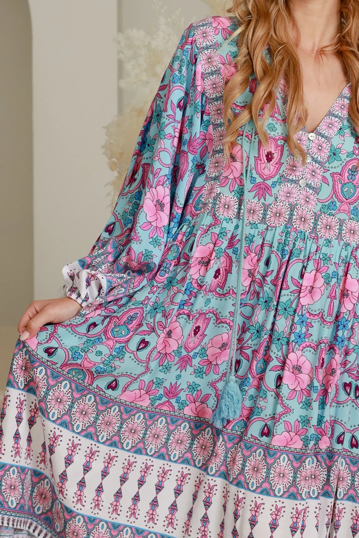 Elena Long Sleeved Mini Dress by Dreamcatcher