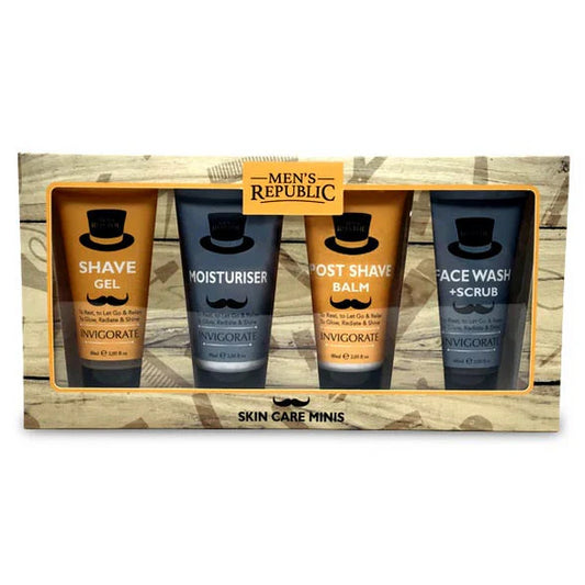 Men's Grooming Kit including Shave Gel and Skin Care