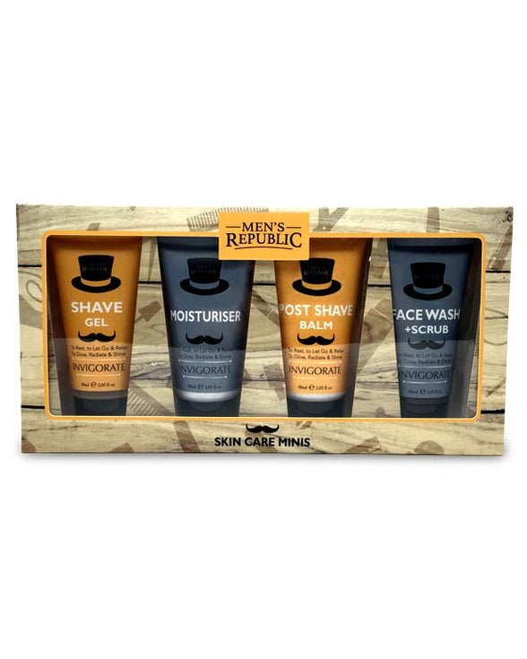 Men's Grooming Kit including Shave Gel and Skin Care