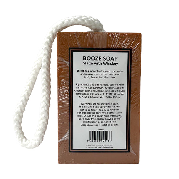 Men's Boozy Soap on a Rope - Whiskey
