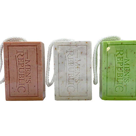Men's Soap on a Rope with three colour choices