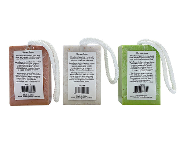 Men's Soap on a Rope with three colour choices