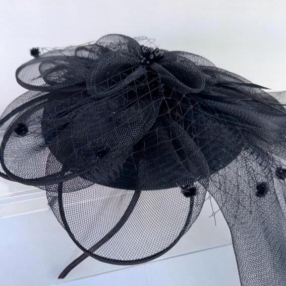 Classic Black Fascinator