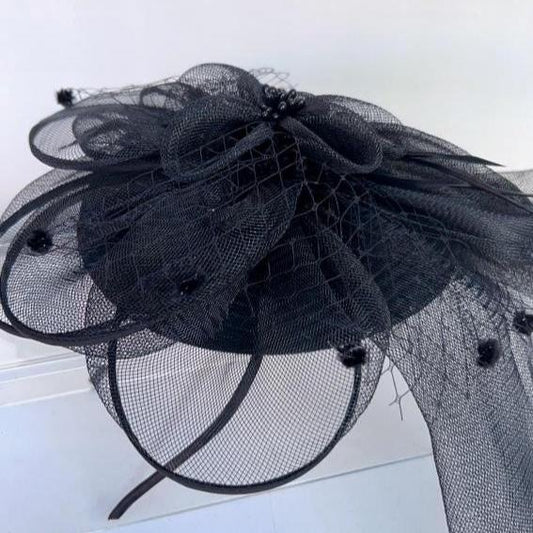 Classic Black Fascinator