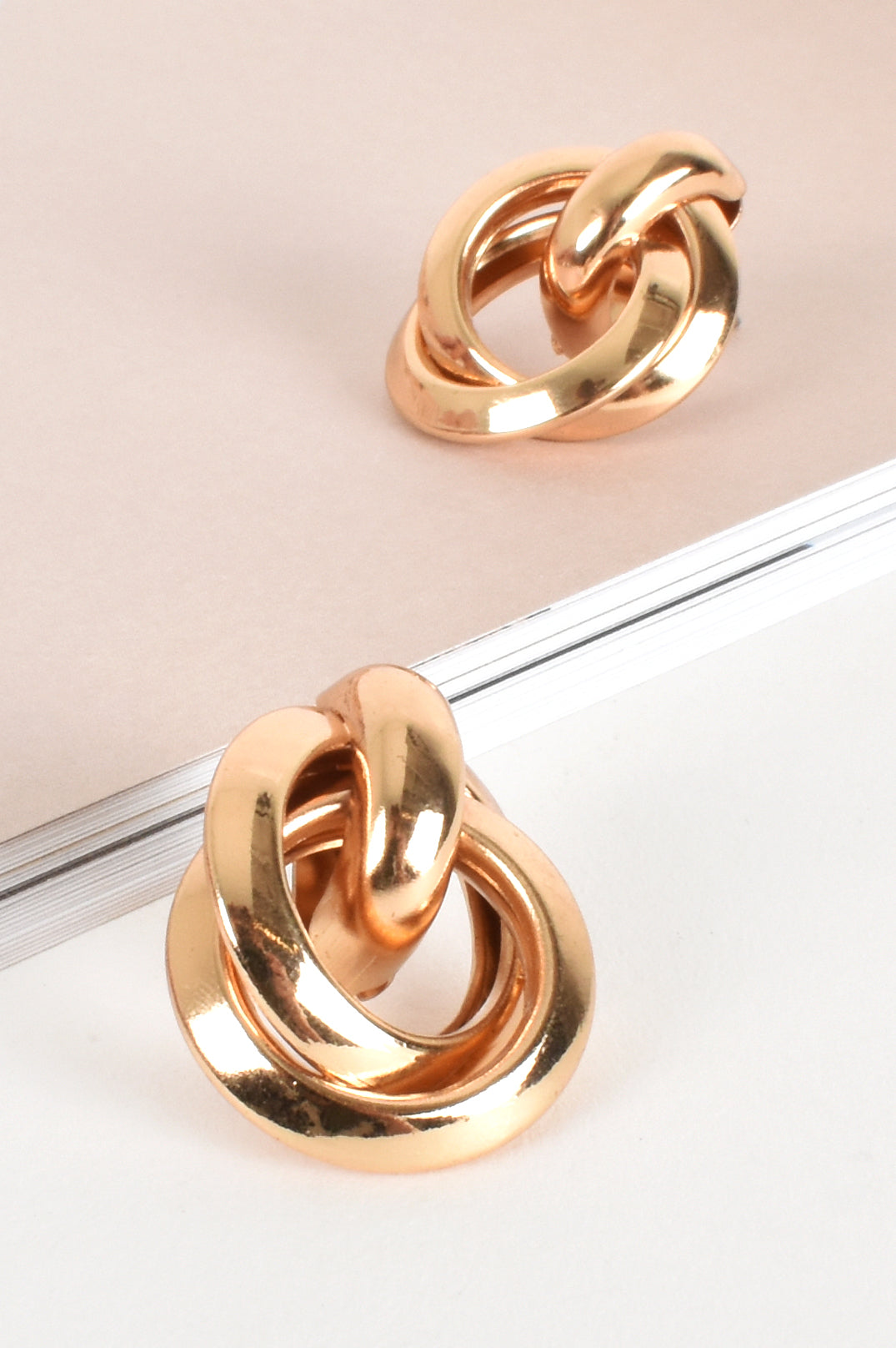 Joined Gold Fashion Earrings