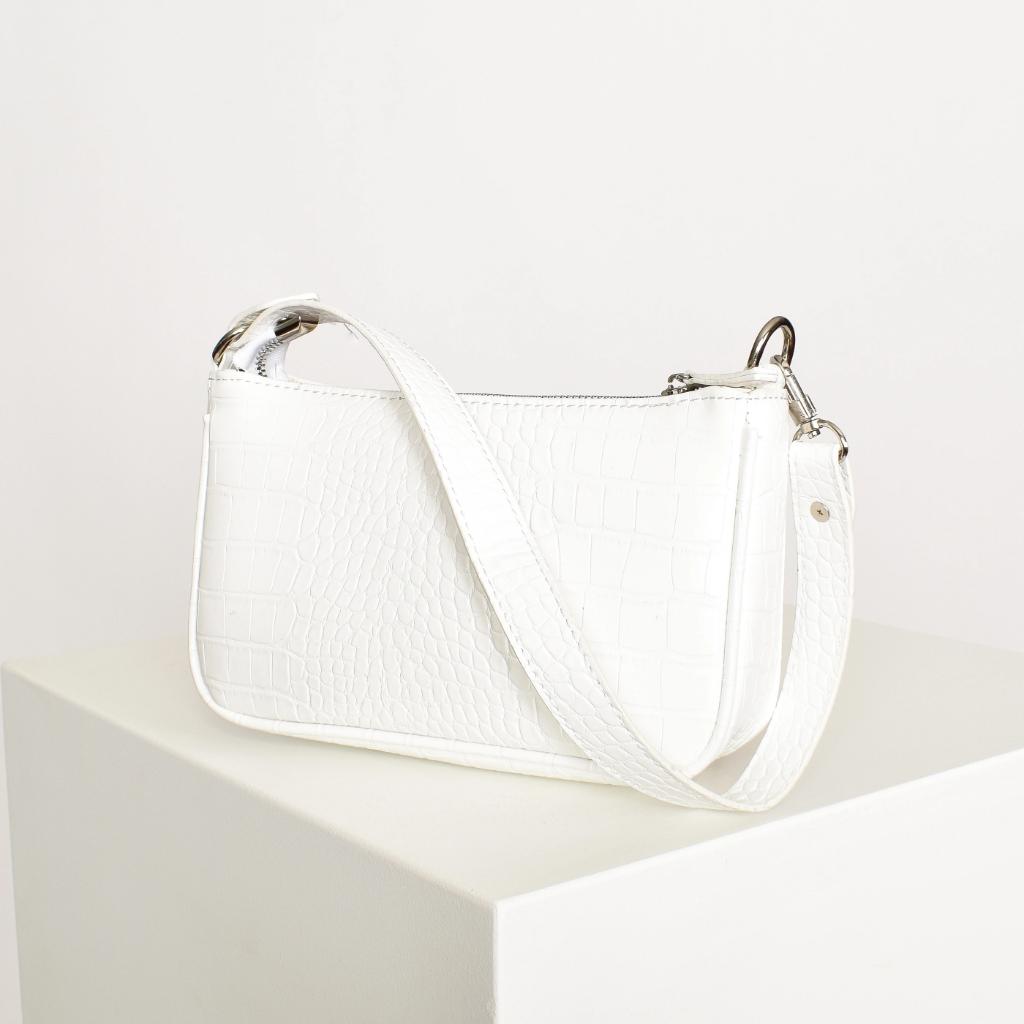 Adorne - Mini Croc Baguette Bag - sammi