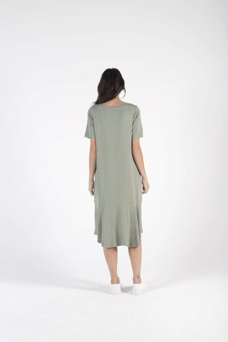 BETTY BASICS - Camden Dress Black/Avocado - sammi