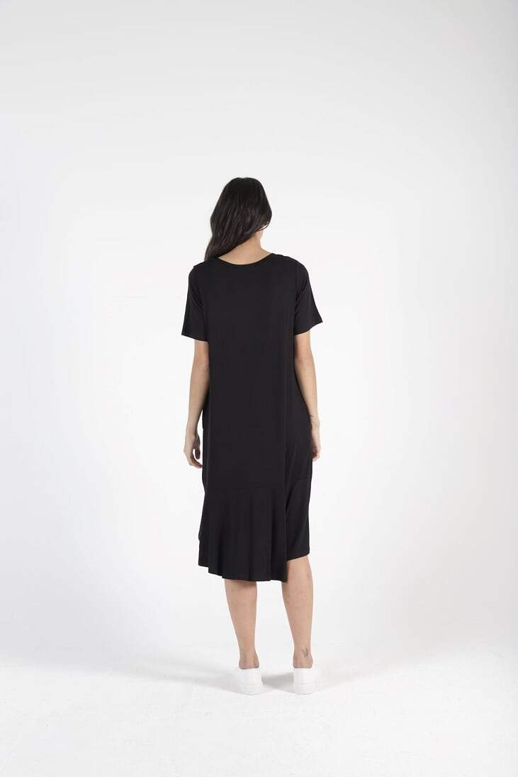 BETTY BASICS - Camden Dress Black/Avocado - sammi