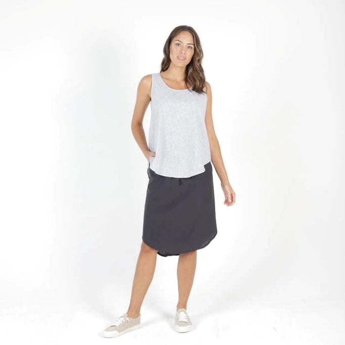 BETTY BASICS - Chandler Pin Stripe Tank - sammi