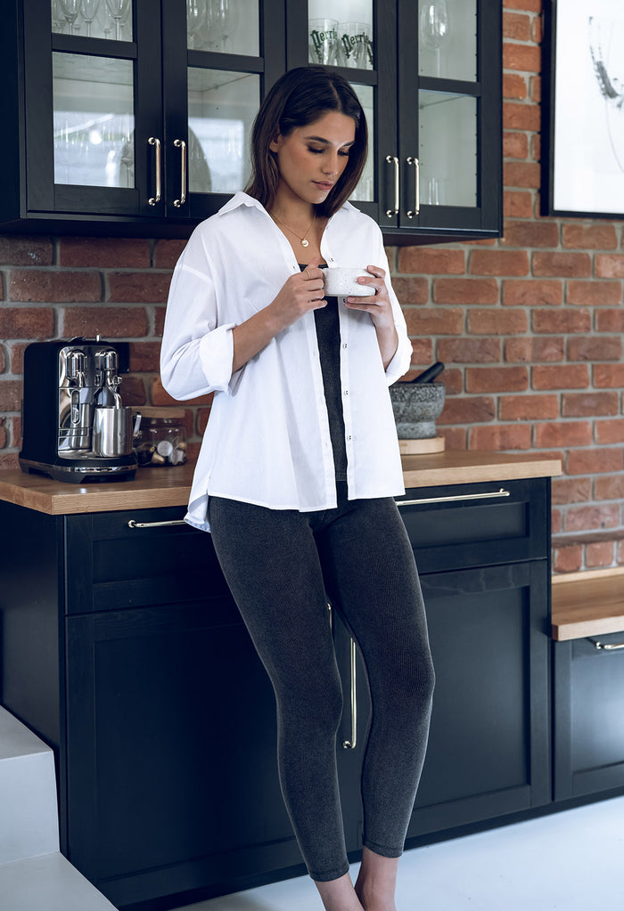 The Classic Stephanie Shirt by Humidity - Available in White