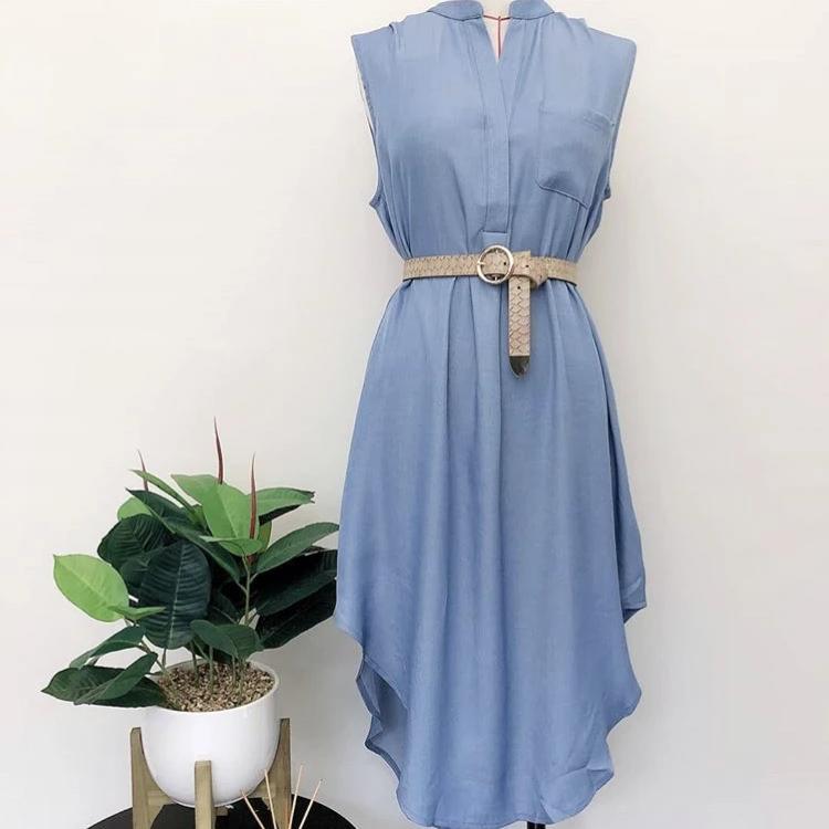 Renee - Denim Blue Dress - sammi