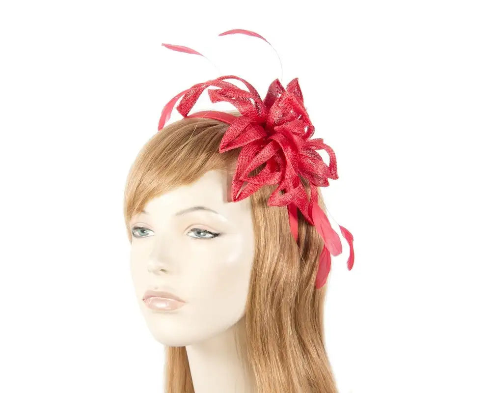 Red Fascinator by Cupids of Melbourne