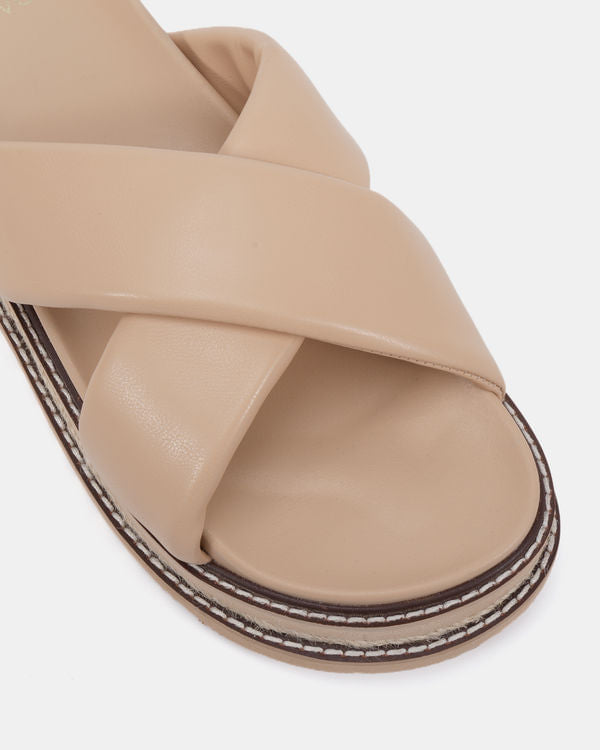 NOVO SHOES - Selene Slide in Nude