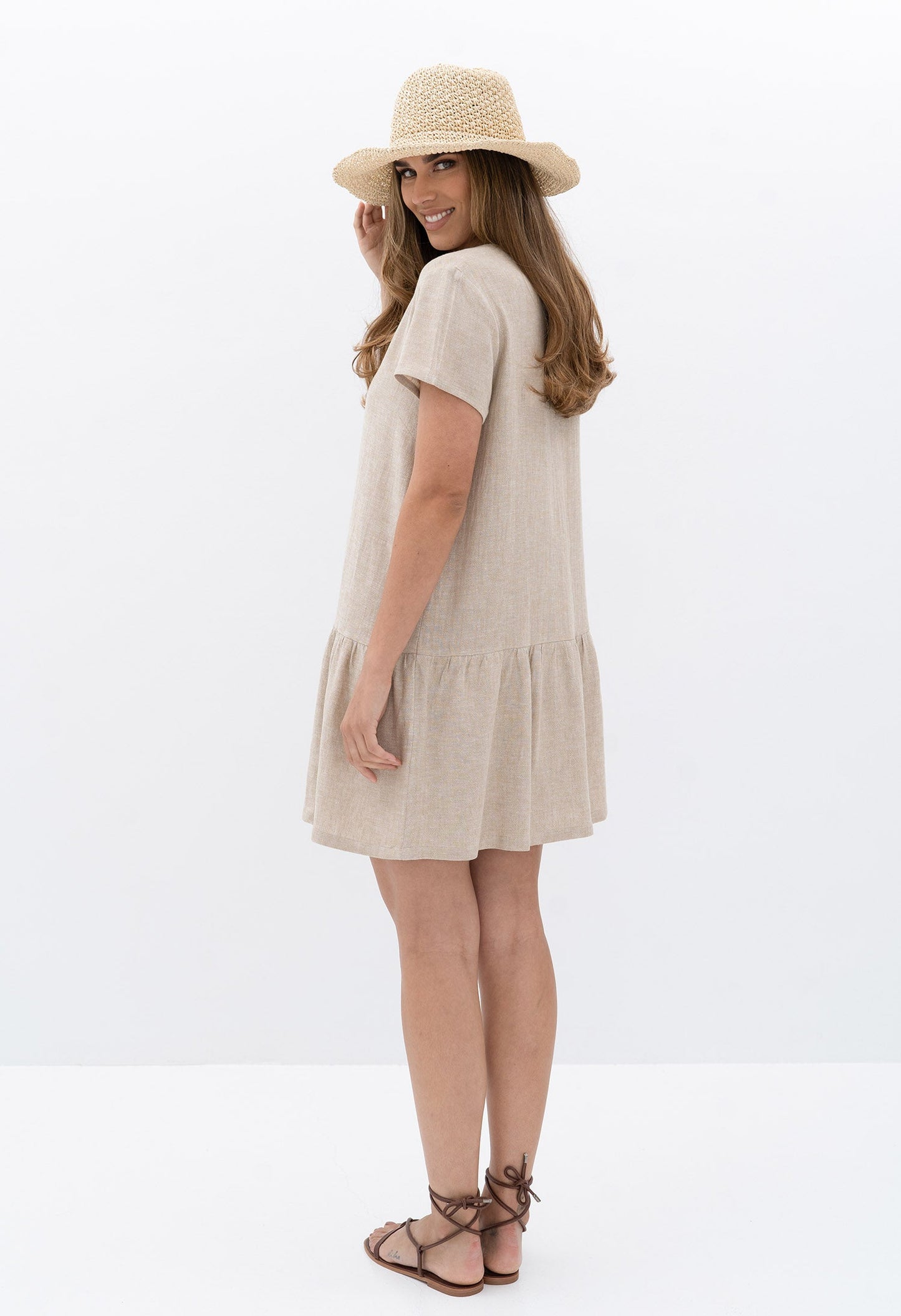 Sandy Dress by Humidity in Natural and Black
