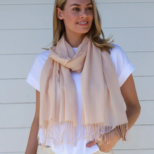 Peach Scarf by Lemon Tree