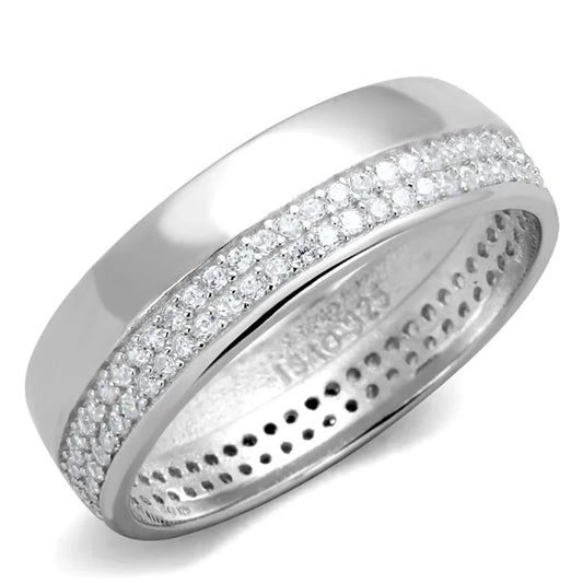925 Sterling Silver Ring with AAA Grade CZ