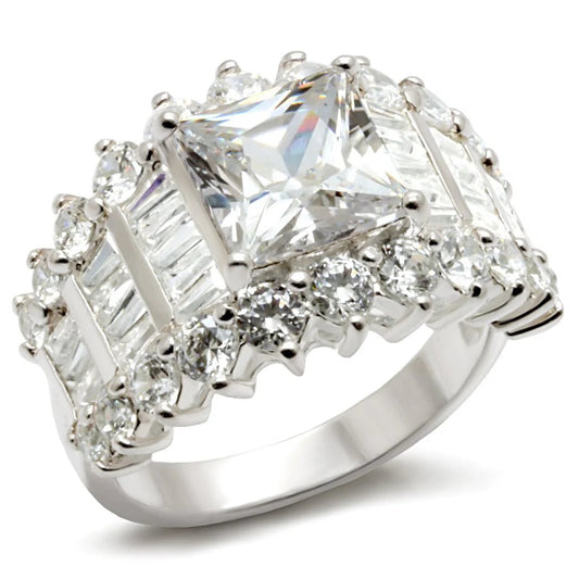 925 Statement Sterling Silver Ring with AAA Grade CZ