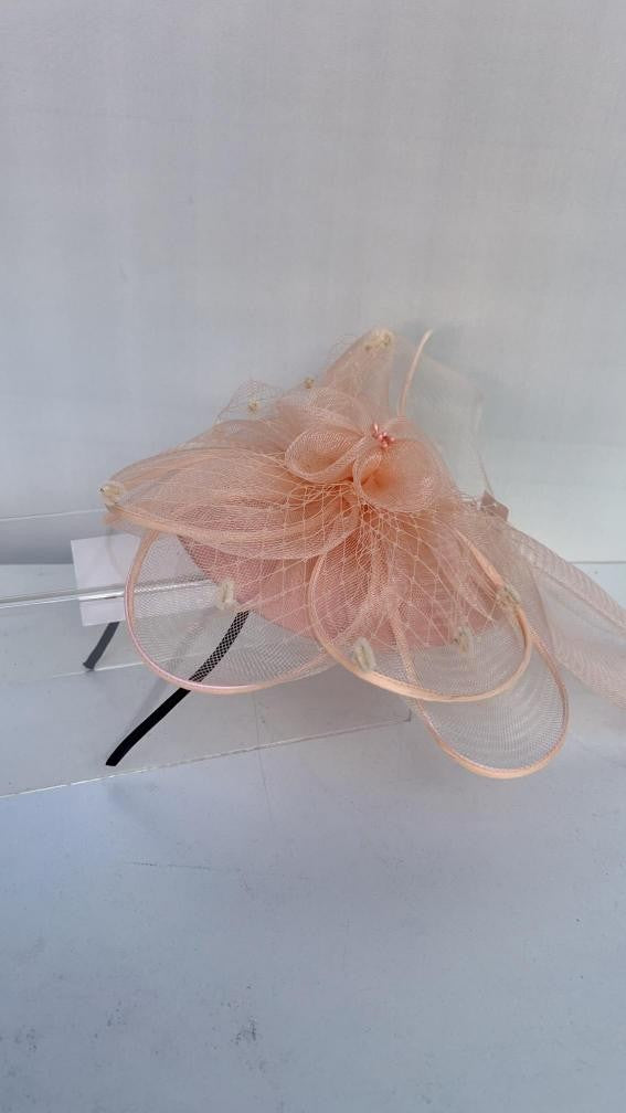 Peach Fascinator