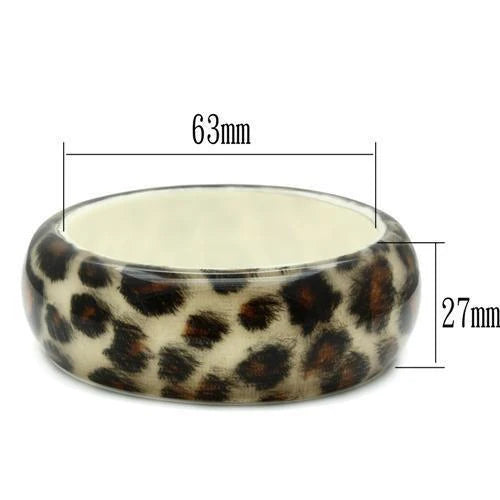 Animal Print Design Resin Bangle