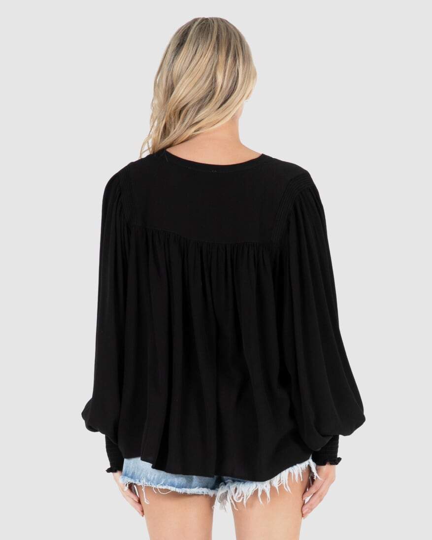 SASS - Black Shirt - Blouse - sammi