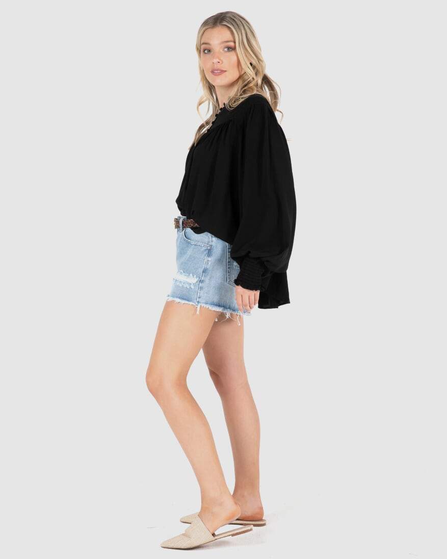 SASS - Black Shirt - Blouse - sammi