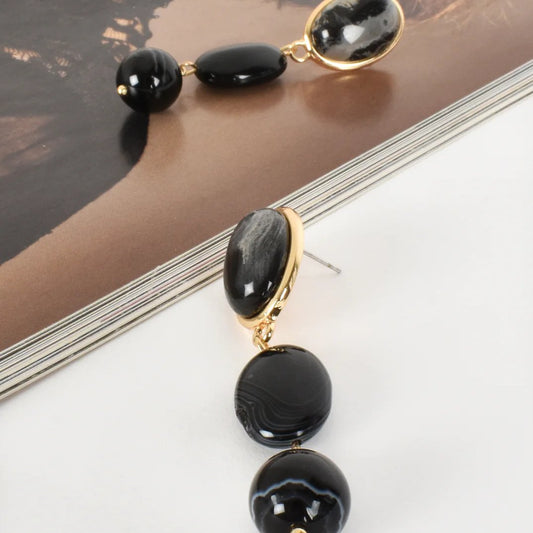 Black and Grey Stone Drop Style