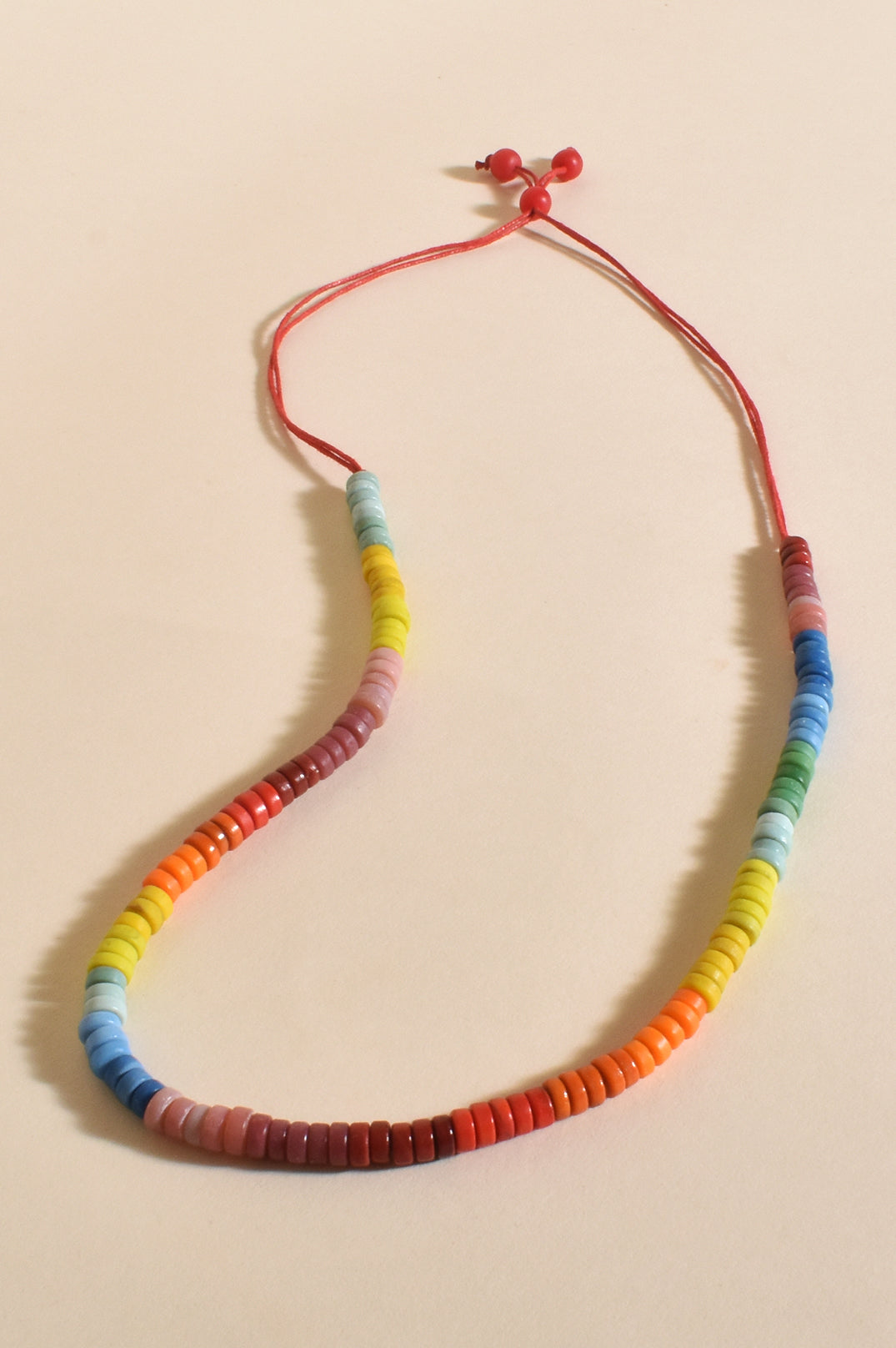 Tallulah - Layered Adjustable Multi Coloured Necklace