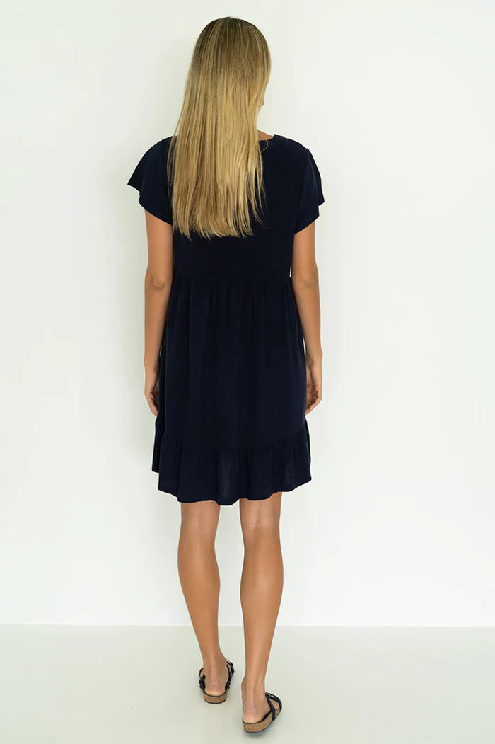 The Holly Dress by Humidity in Indigo and Natural