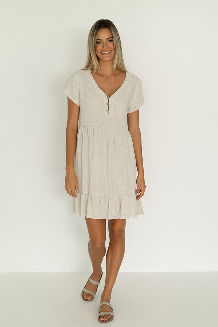 The Holly Dress by Humidity in Indigo and Natural