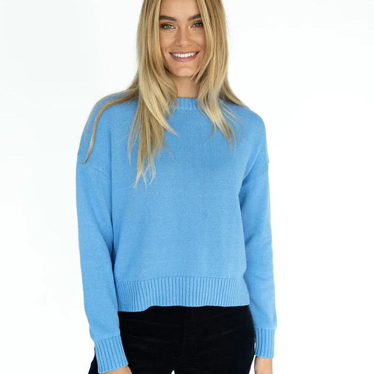 Parisian Jumper by Humidity - Available in Bright Coral and Marine Blue