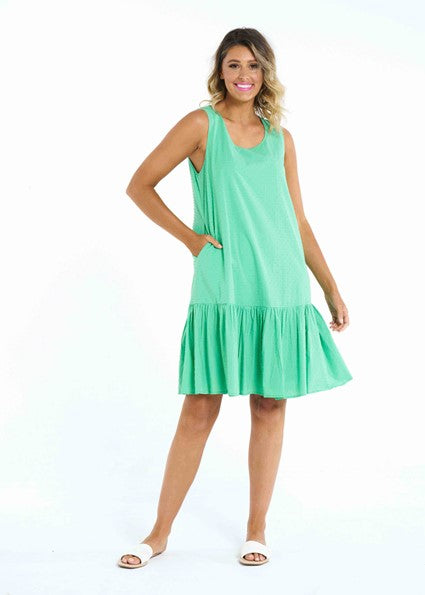 BETTY BASICS - Shiloh Dress in Celery and Black - sammi