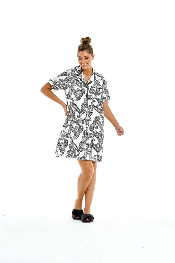 BETTY BASICS - Slumber Nightie in Paisley - sammi