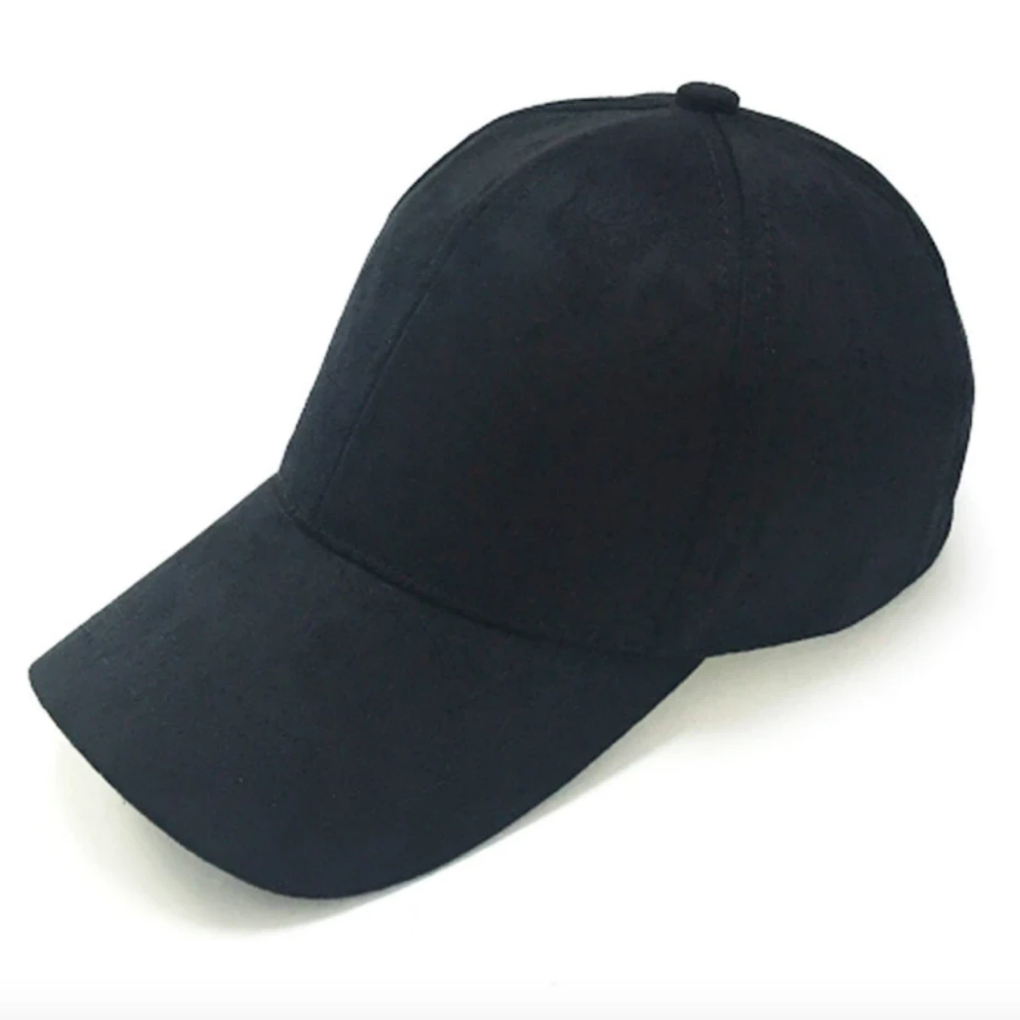 Suede Peaked Hat in Navy, Grey and Stone - sammi